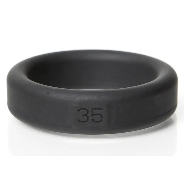 Boneyard Silicone Cock Rings 5 Piece Kit - Black