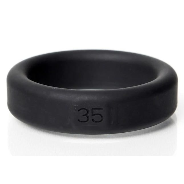 Boneyard Silicone Cock Ring Black 35mm