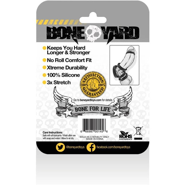 Boneyard Silicone Black 45mm Cock Ring