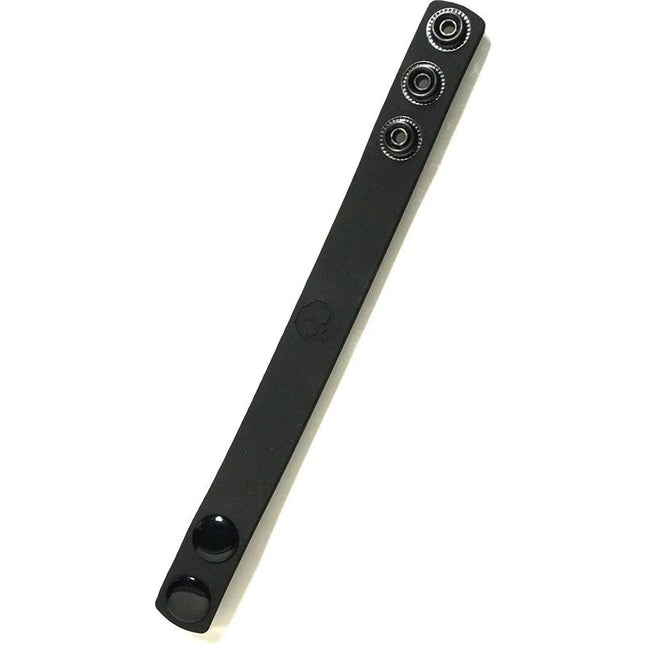 Boneyard Silicone Cock Strap Black 3-Snap Adjustable Cock Ring