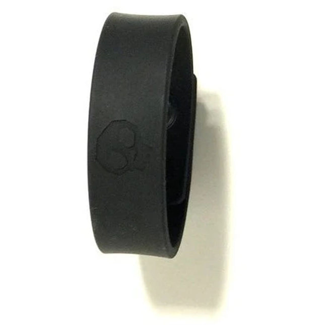 Boneyard Silicone Cock Strap Black 3-Snap Adjustable Cock Ring