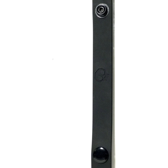 Boneyard Silicone Cock Strap Black 3-Snap Adjustable Cock Ring