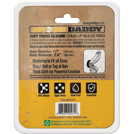 Boneyard Daddy - Black Bulge Cock Ring