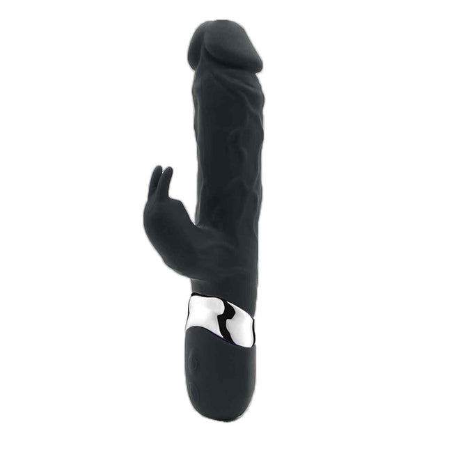 Black 9 Inch Rabbit Vibrator Clitoral Stimulator Size Chart