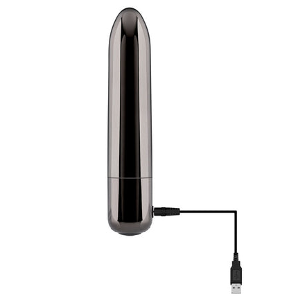Black Evolved Bullet Vibrator Charging Port