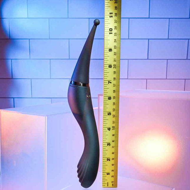 Black Evolved TANTALIZING TEASER Dual Ended Vibrator Size Chart