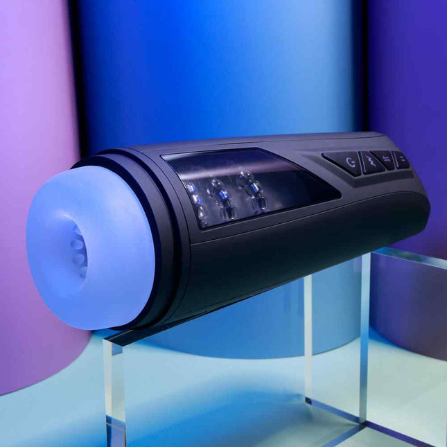 Black Vibrating Masturbator Cup Playboy