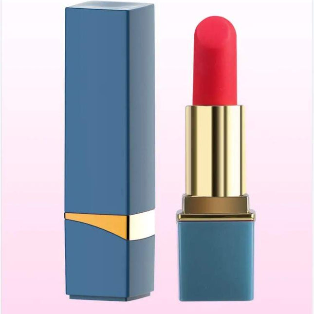Blue 10 Frequency Mini Lipstick Vibrator