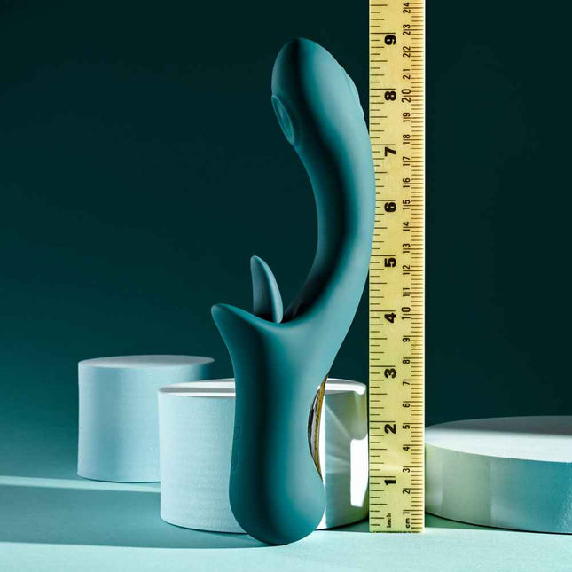 Blue Playboy Pleasure HARMONY Tongue Vibrator Size Chart