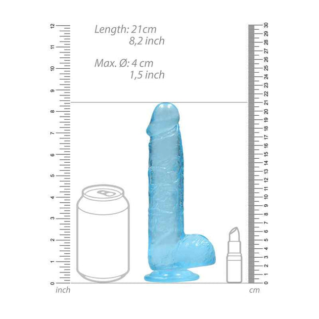 REALROCK 8 Inch Realistic Dildo With Balls