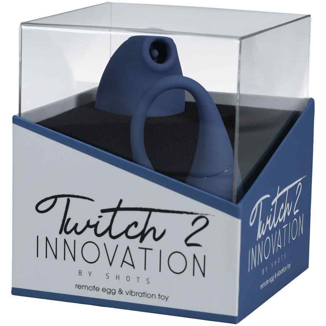 Blue Twitch 2 Clitoral Stimulator & Egg Vibrator Case