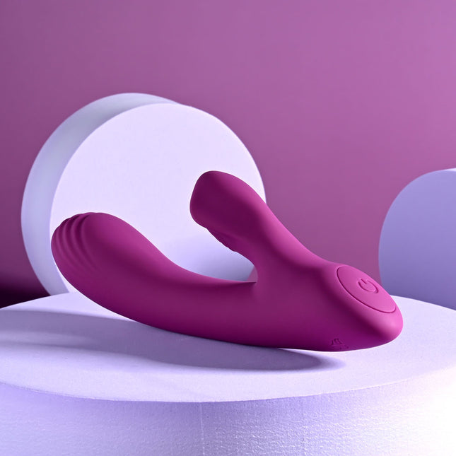 Button Control View of Playboy Rabbit Vibrator Purple