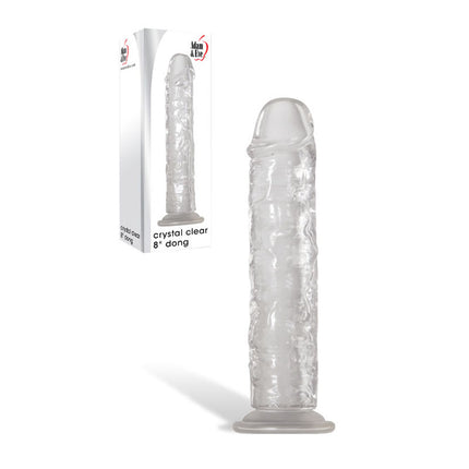 Adam & Eve Crystal Clear 8 Inch Dildo with Case