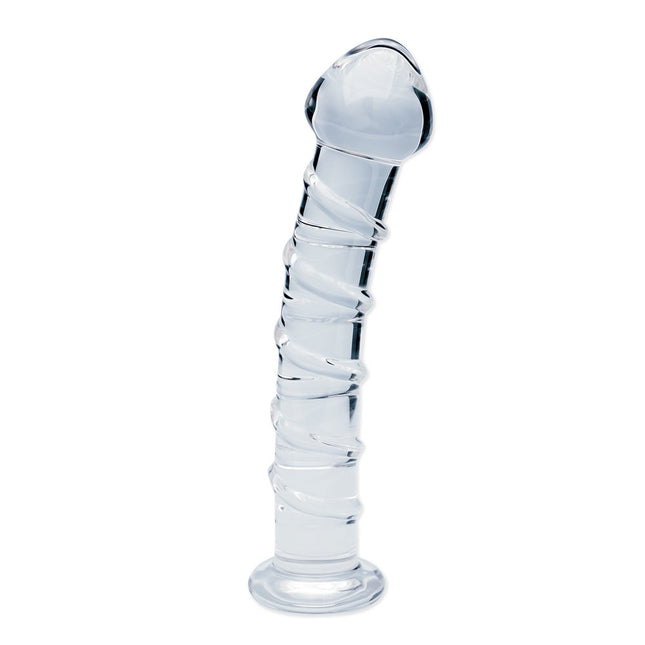 Clarity Seraphic Spiral Clear 6 Inch Glass Dildo