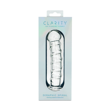 Clarity Seraphic Spiral Clear 6 Inch Glass Dildo