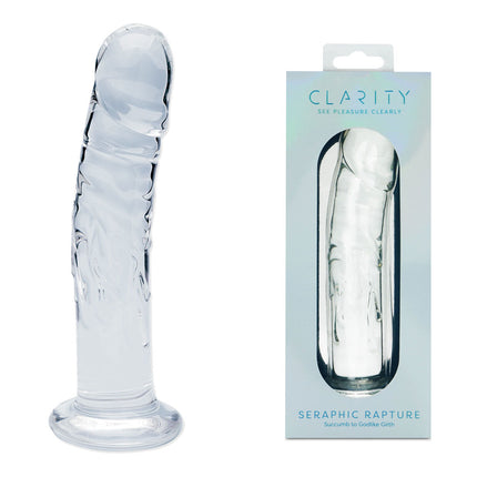 Clarity Seraphic Rapture Clear 7 Inch Glass Dildo