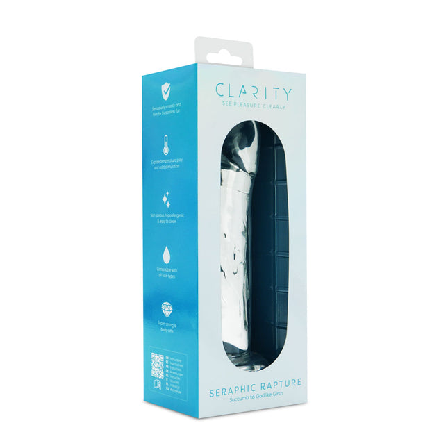 Clarity Seraphic Rapture Clear 7 Inch Glass Dildo