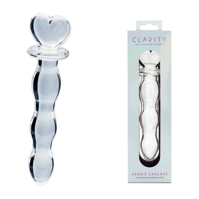 Clarity Hera's Cascade Clear 6 Inch Glass Dildo