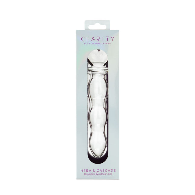 Clarity Hera's Cascade Clear 6 Inch Glass Dildo