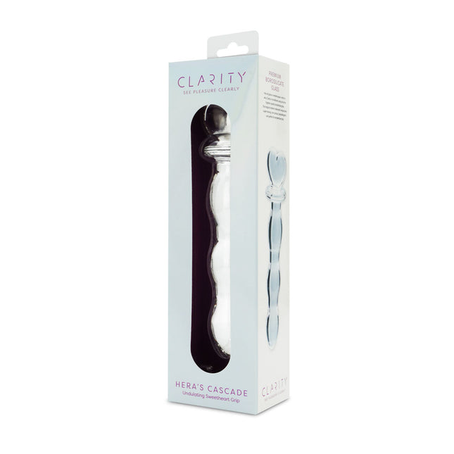 Clarity Hera's Cascade Clear 6 Inch Glass Dildo