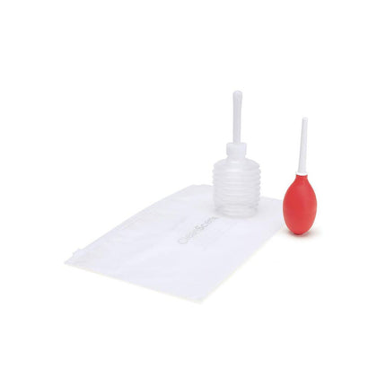 CleanScene 4 Piece Mini Travel Douche with One Way Valve - 60 ml Capacity (Free Travel Douche Included)