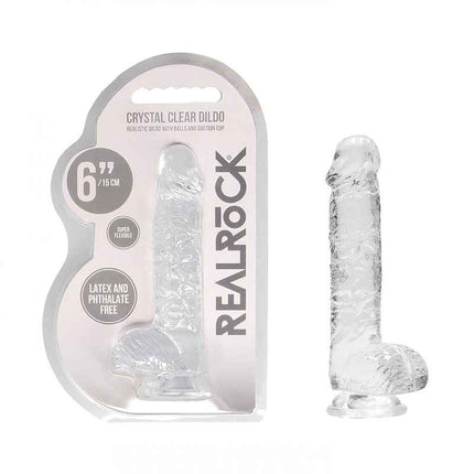 REALROCK 6 Inch Realistic Dildo With Balls