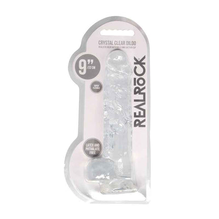 Clear REALROCK 9 Inch Realistic Dildo With Balls Case Only