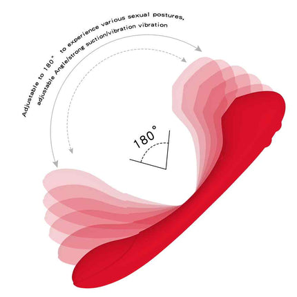 Clitoris Suction Vibrator luxury Curve 180 Degrees for Flexibility Design