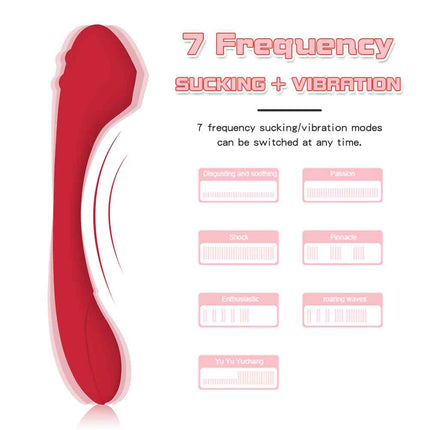 Clitoris Suction Vibrator luxury Curve 7 Frequency Vibrations