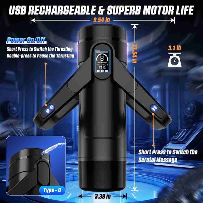 CyberSkin The Wing Vibrating Masturbator Size
