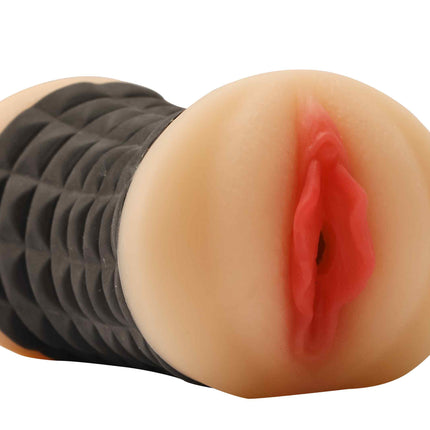 Double-Ended Realistic Vagina and Ass Front Lips View