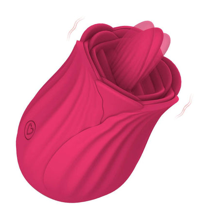 Double Stimulator Rose Licking Vibrator