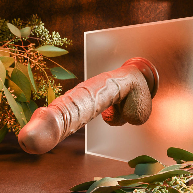 Evolved 8 Inch Realistic Brown Dildo