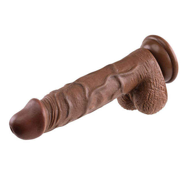 Evolved 8 Inch Realistic Brown Dildo
