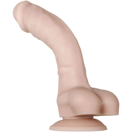 Evolved Real Supple Silicone Poseable 8.25 Inch Dildo Curved and Flexible