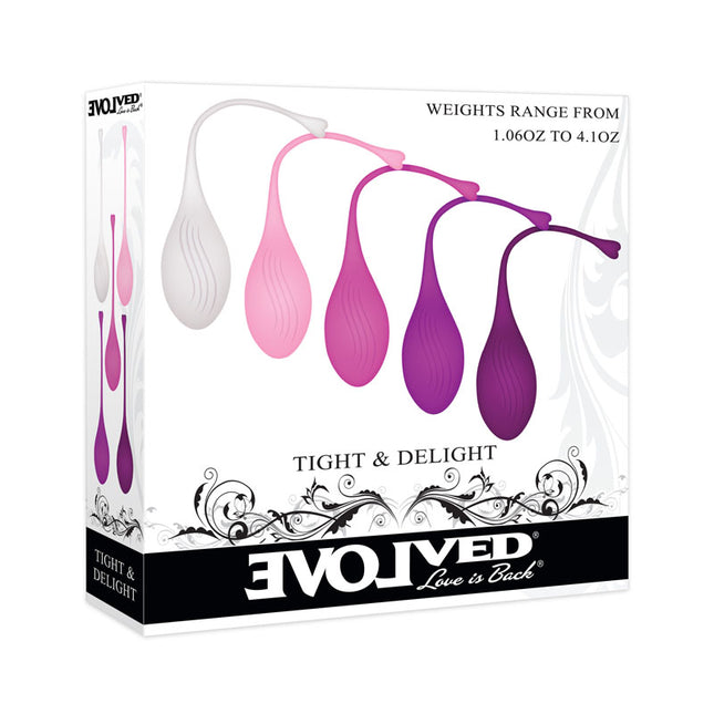 Evolved TIGHT & DELIGHT Kegel Trainer Set - 5 Piece Kit