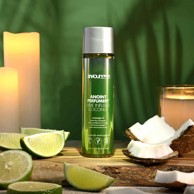 Evolved ANOINT PERFUMERY Lime Infused Coconut Massage Oil - 120ml