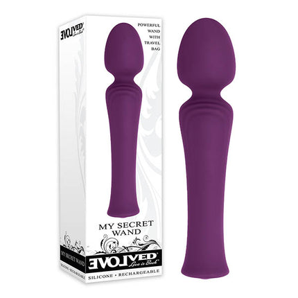 Evolved My Secret Wand - Purple 17cm USB Rechargeable Massage Wand