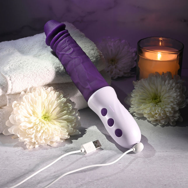 Evolved PLUM THRUST Vibrating Dildo