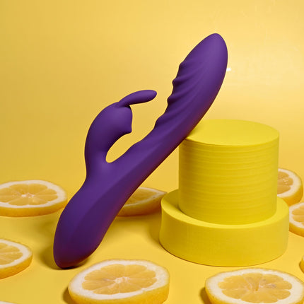 Evolved WAVY Purple Rabbit Vibrator