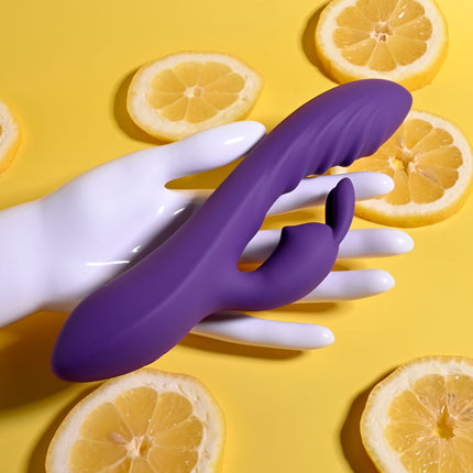 Evolved WAVY Purple Rabbit Vibrator