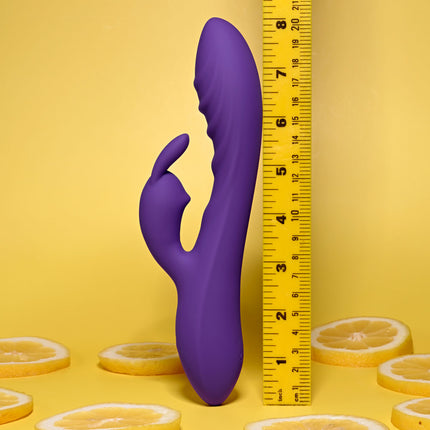Evolved WAVY Purple Rabbit Vibrator