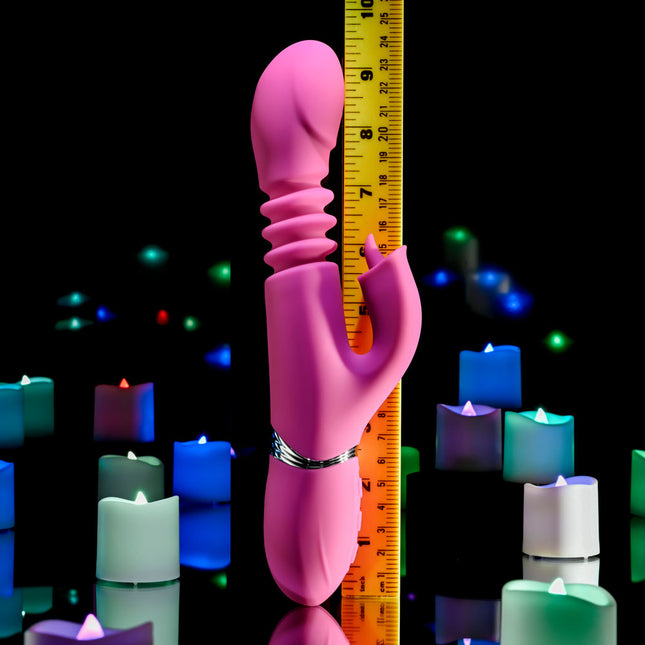 Evolved PINK DRAGON Thrusting Rabbit Vibrator