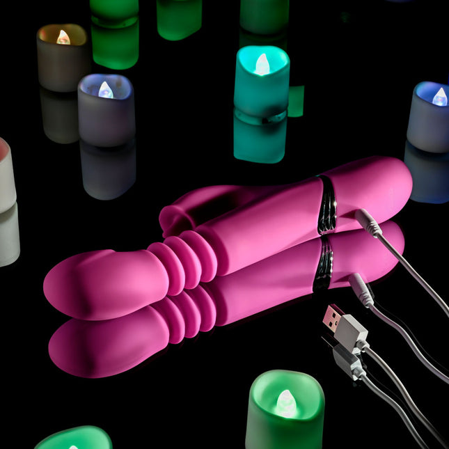 Evolved PINK DRAGON Thrusting Rabbit Vibrator