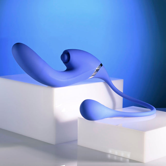 Evolved ALL IN - Purple Thrusting Triple Stimulating Vibrator