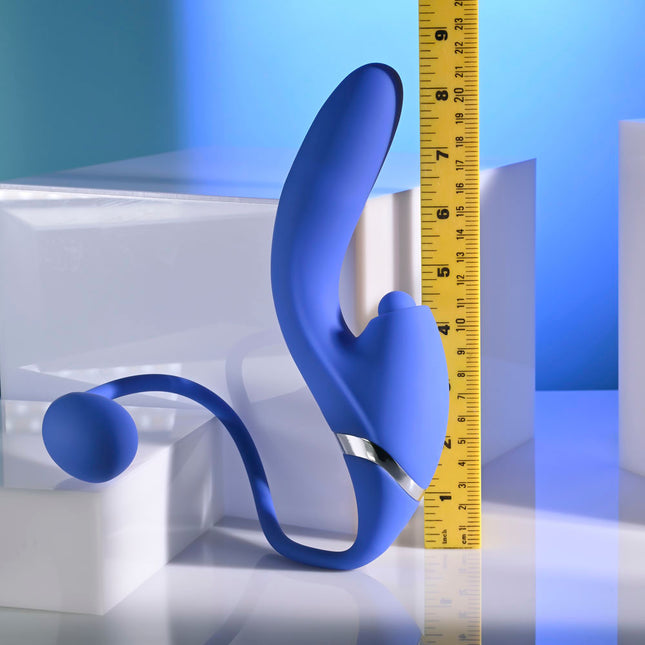 Evolved ALL IN - Purple Thrusting Triple Stimulating Vibrator