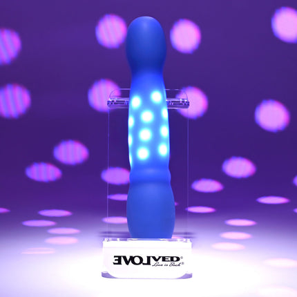 Evolved DISCO DIVA - Blue Light Up Vibrator