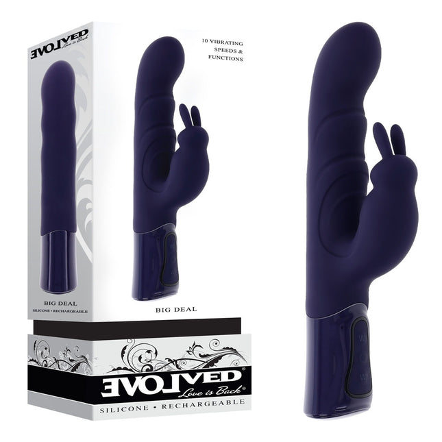 Evolved Big Deal Purple Rabbit Vibrator