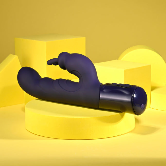 Evolved Big Deal Purple Rabbit Vibrator Ribbed