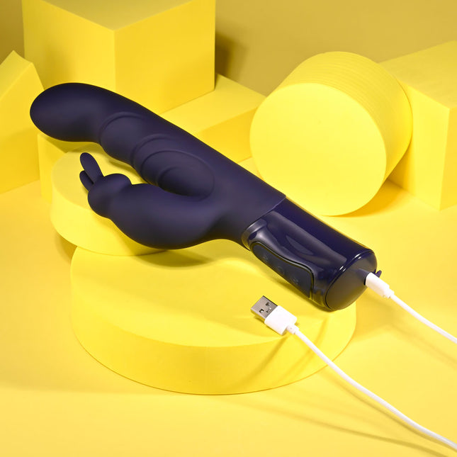Evolved Big Deal Purple Rabbit Vibrator Charging